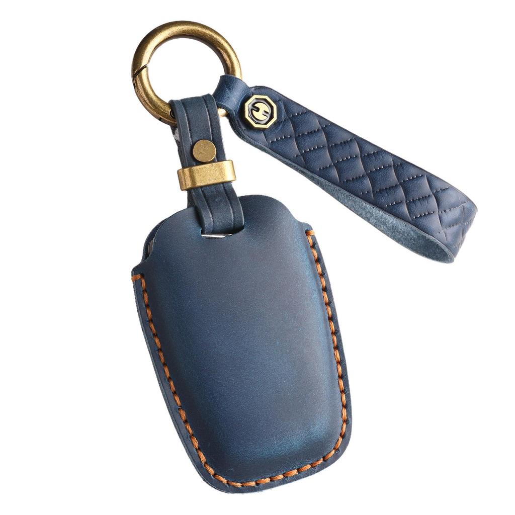 Genuine Leather Retro Key Cover for Hyundai IX45