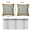 Equestrian Baroque Cherub Square Pillowcase Polyester Linen Velvet Pattern Zip Decor Home Cushion Case