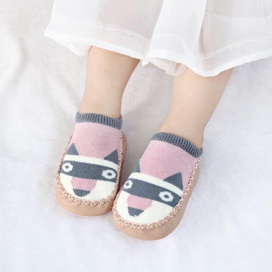 Baby Socks Slippers With Rubber Soles Girl Boy Infant Newborn Children Floor Socks Shoes Anti Slip Soft Sole Toddlers Indoor