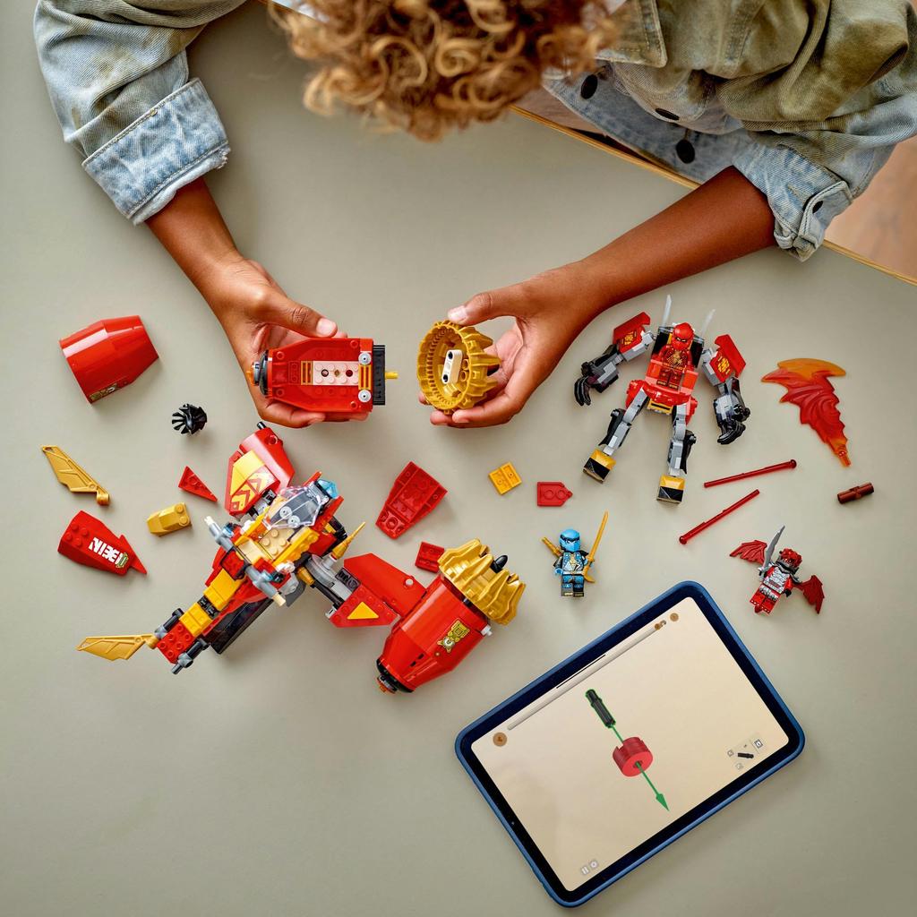 LEGO Ninjago Mecha Storm Rider Toy Birthday Present Block Boys Girls Children 7 Years Old 8 Years Old 9 Years Old Elementary School Students Battle