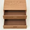 MUJI Stacking Chest, 37cm W X 28cm D X 18.5cm H, Half, 2 Drawers, Oak Veneer, 12381204