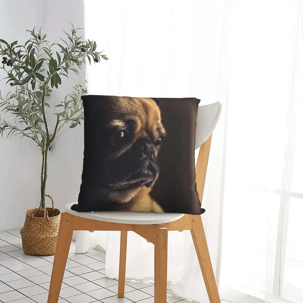 Cute Animals Dog Pug Mammals Pillowcase Printing Polyester Cushion Cover Decorations Pillow Case Cover Home Dropshipping ''