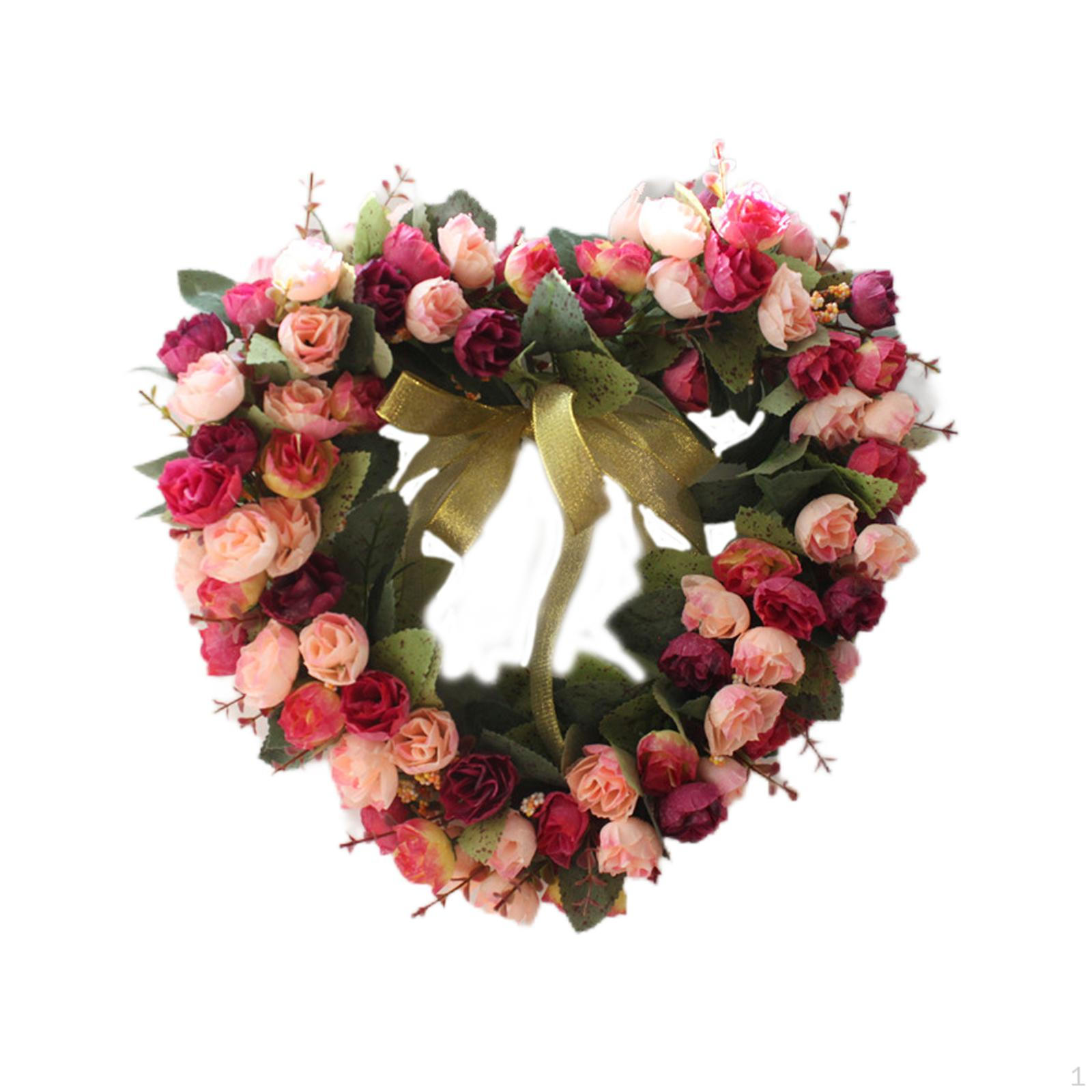 

Flower Wreath Wedding for Decoration Wine Red Pink