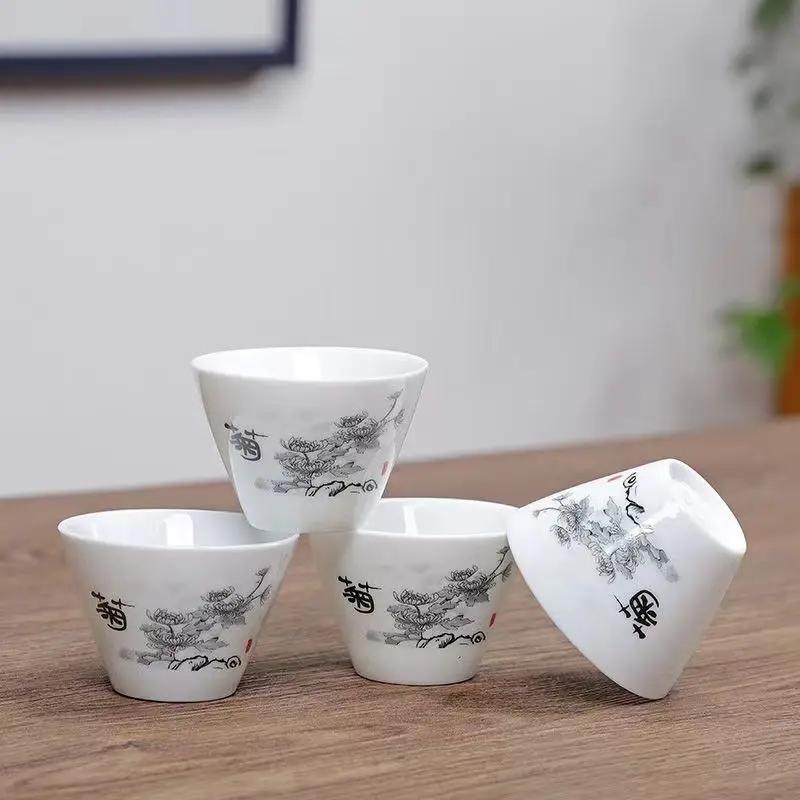 Service à thé Kung Fu en céramique, 4 pièces, accessoires, tasses et mugs, théière Yixing, service à thé, bouilloire Samovar, Gaiwan, Shu, Puer, infuseur