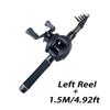 Carrete de Baitcasting Ultraligero Combo Caña de Pescar de Lanzamiento Largo para Viaje Caña de Pescar Mini Viaje