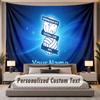 Custom Name Text Tapestry BIRMINGHAM CITY Personalized Polyester Wall Tapestry For Bedroom And Room