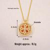 Ancient Gold Sand Eight-Treasure Compass Blessing Necklace - Chinese Retro Copper Alloy Jewelry
