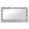 Rectangular Washbasin Mirror Concrete Grey 100 x 55 x 18 cm