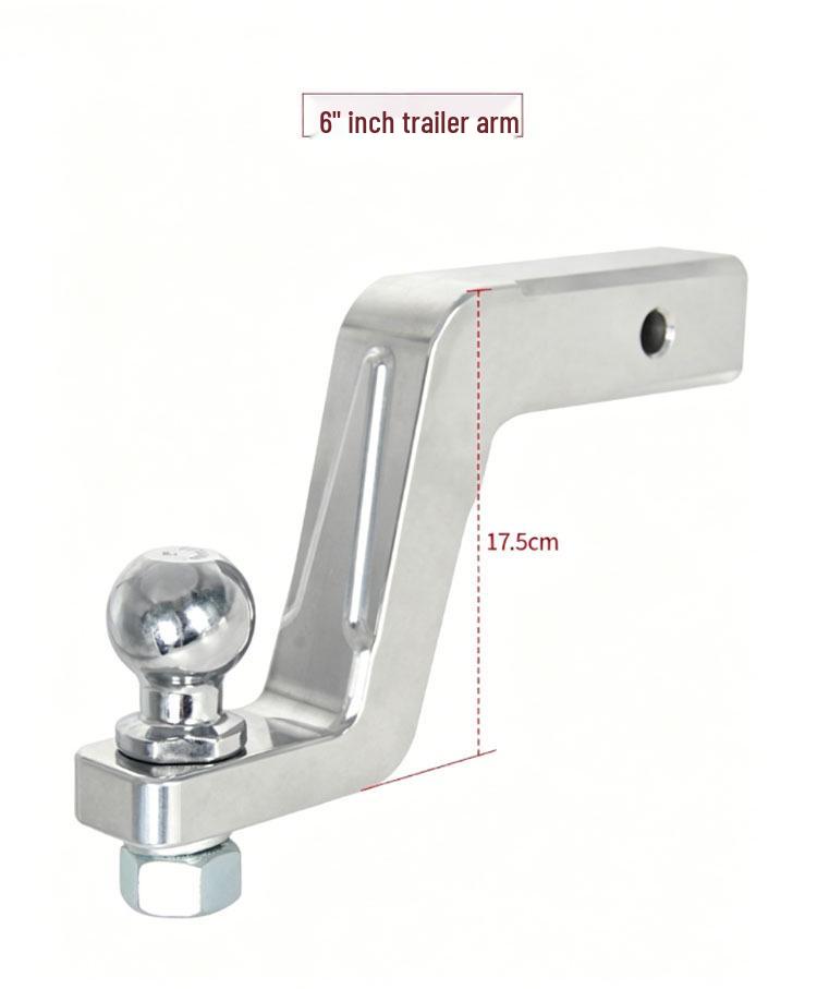Aluminum Alloy Adjustable Drop Hitch Receiver for SUV & Off-Road Towing (2/4/6 Inch Options)