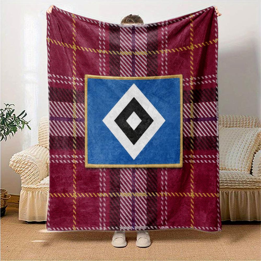 Hamburger SV Flannel Blanket, High quality Comfortable for All Seasons, Home Decor, Warmth and Comfort