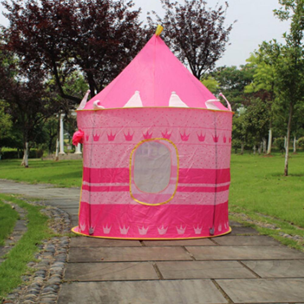 Infant Kleinkind Klappzelte Tragbare Burg Kinder Rosa Blau Spielhaus Camping Spielzeug Geburtstag Weihnachten Outdoor Geschenke Zimmer Dekor