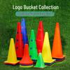 8cm Windproof Skating Cones: Flat Flower Design for Roller/Ice Skating, Road Obstacles, Corner Markers, and Training