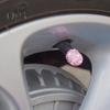 4 stk bildekkventiler Enkel installasjon Støvtett Unik glitrende Rhinestone dekkventilstamme Biltilbehør