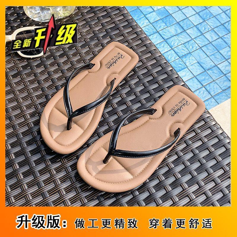 

Internet celebrity fashion non-slip outer wear versatile beach flip-flops explosion sweet fairy style flip-flops 2025 summer new 36