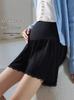 High Waist Maternity Safety Pants - Ice Silk, Loose, Plus Size, Anti-Exposure, Summer Fashion