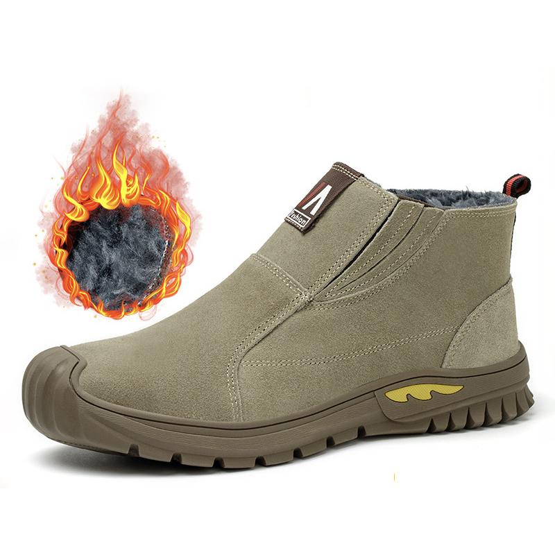 

Oulylan Men Anti Puncture Work Boots Steel Toe Anti-smash Labor Footwear Wear Resistant Antislip Comfort Safety Shoes 46