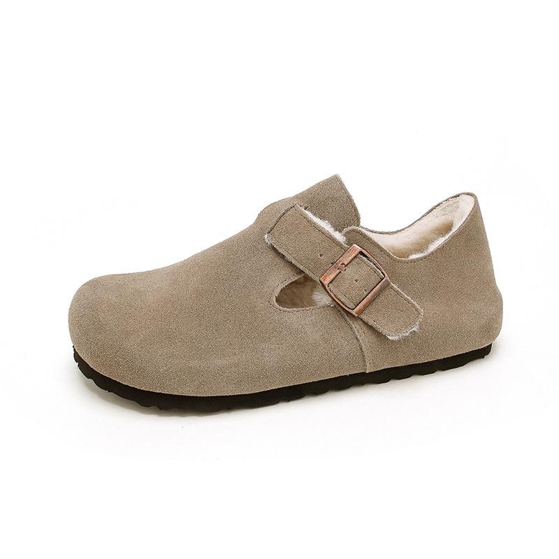 Genuine Leather All-Inclusive Inner Heightening Cowhide Casual Single Shoes, Autumn Cork Sole Boom, Sanxi Men'S And Women'S Boken Shoes