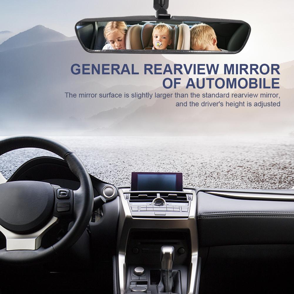 10 Inch Interior Mirror Black Interior Rearview Mirror Easy To Install Inside Rear View Mirror Car Accessories for Universal Car Interior Mirrors6