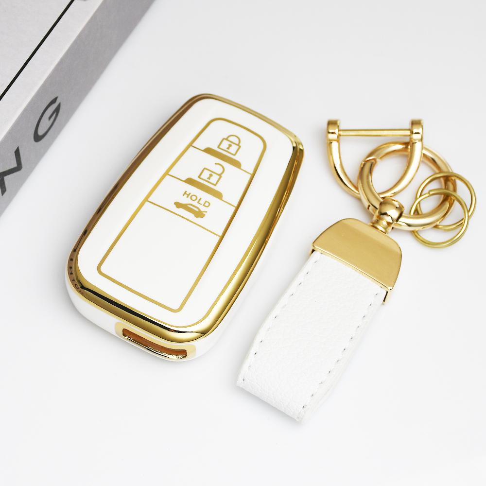 3 Buttons Car Keyless Shell Fob Cover Keychain Tpu Key Case Protection For Toyota Highlander Prius Rav4 Camry Corolla 4Runner