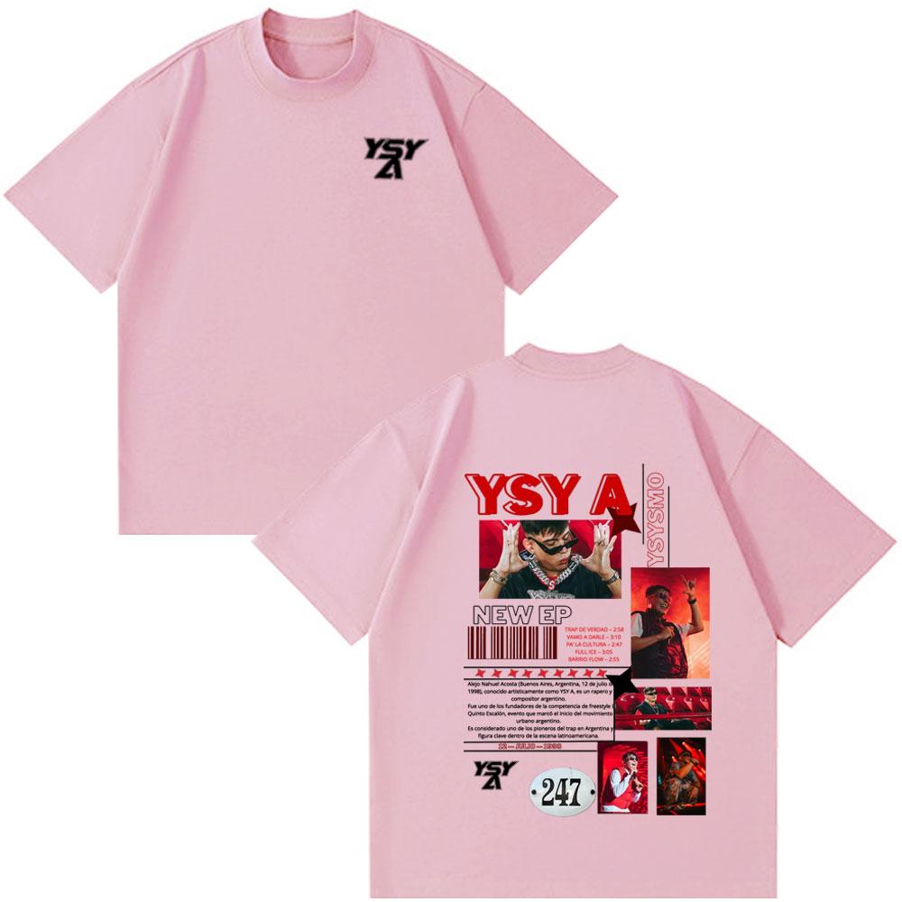 Rapper YSY A Tour Album 2026 Merch Funny Style T-shirts Unisex Women Clothing Hip Hop TShirt Summer Casual Cotton Oversized T-shirt