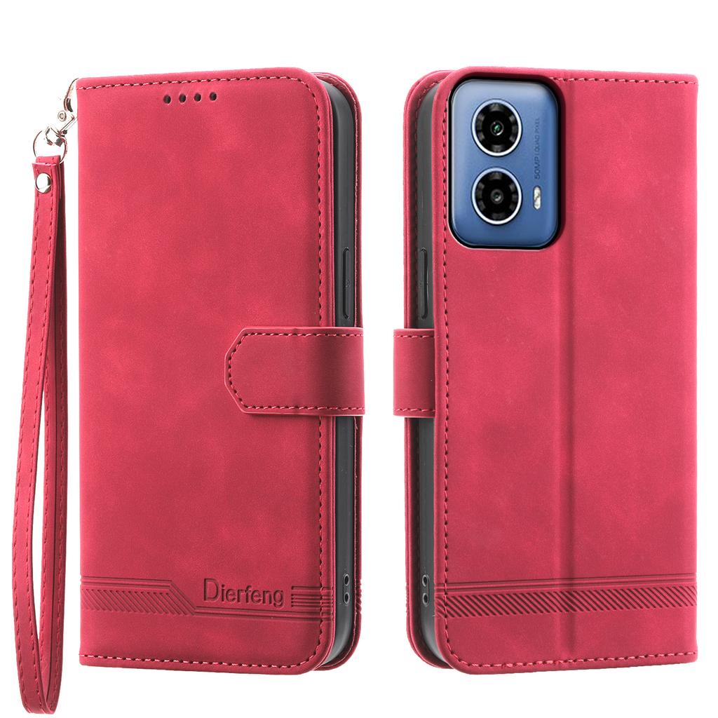 DIERFENG DF-03 for Motorola Moto G45 5G/G34 5G Case Wallet PU Leather Phone Cover