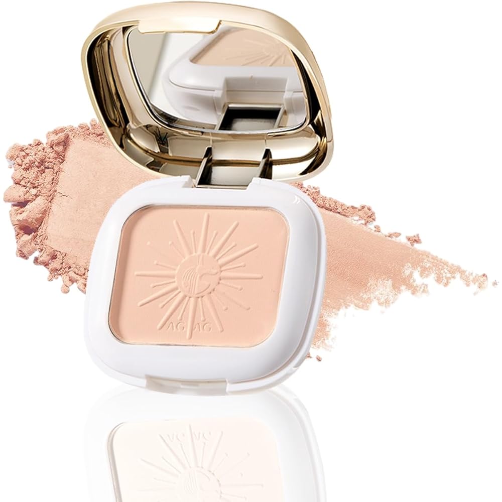 Hojo Woo Powder Foundation 02 Natural High Coverage Oil Control 2-in-1 Compact Powder 10g