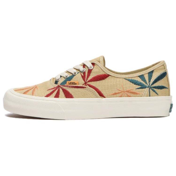 Vans Authentic Vr3 Leaf Embroidery Low-Top Skate Shoes Unisex Sneakers Light-Brown VN0A5EE2AZB