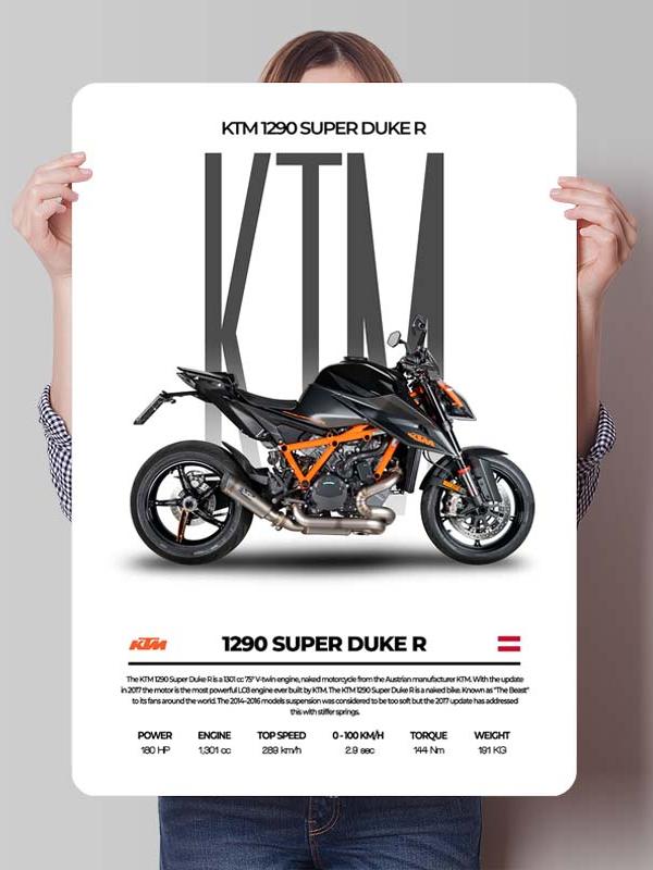

K-KTM Жестяная табличка Мотоциклетный постер Декорация Декор для гостиной Мужские Металлические таблички на заказ для украшения стены гаража Ретро 20x30cm（7.8x11.8inch）