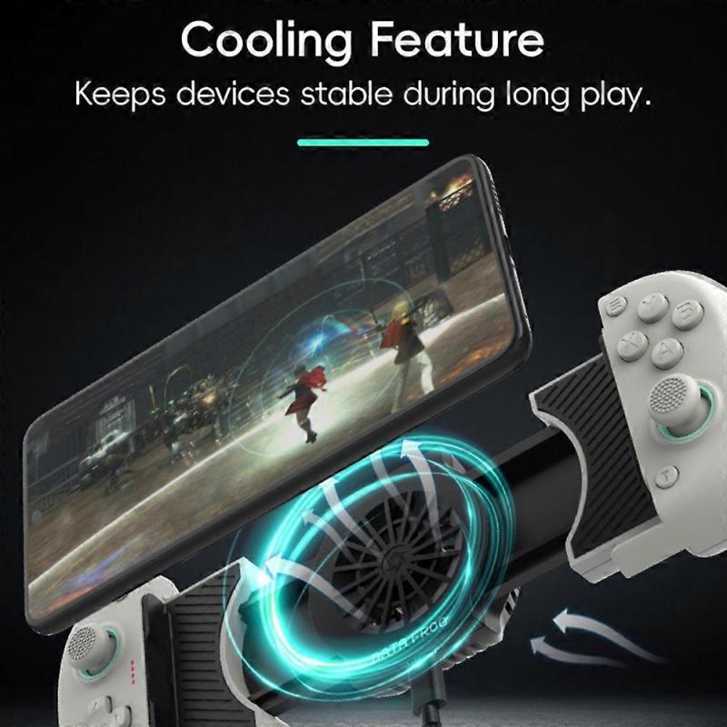 DATA FROG X3 Wireless Bluetooth-Compatible Game Controller with Turbo Function and Cooling Fan for A