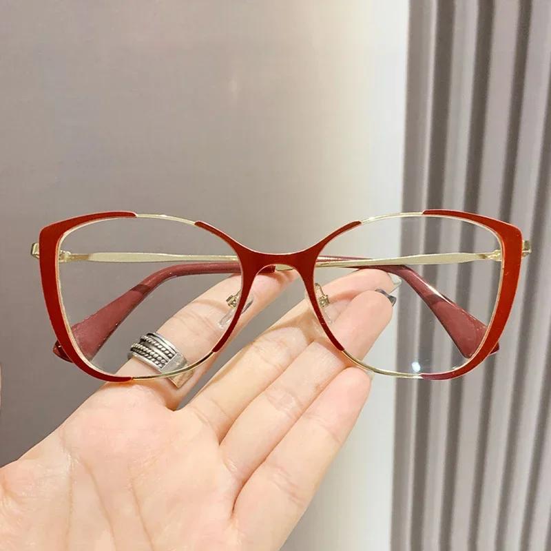 Unisex Cat Eye Glasses Women Men Transparent Designer Eyewear Colorful Clear Optical Frame Fashion Oculos
