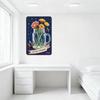 Whimsical Vintage Metal Tin Sign Sexy Little Things Enjoy Butterfly Flower Glass Jar Wall Decor for Home Bar Pub Bedroom Decorat