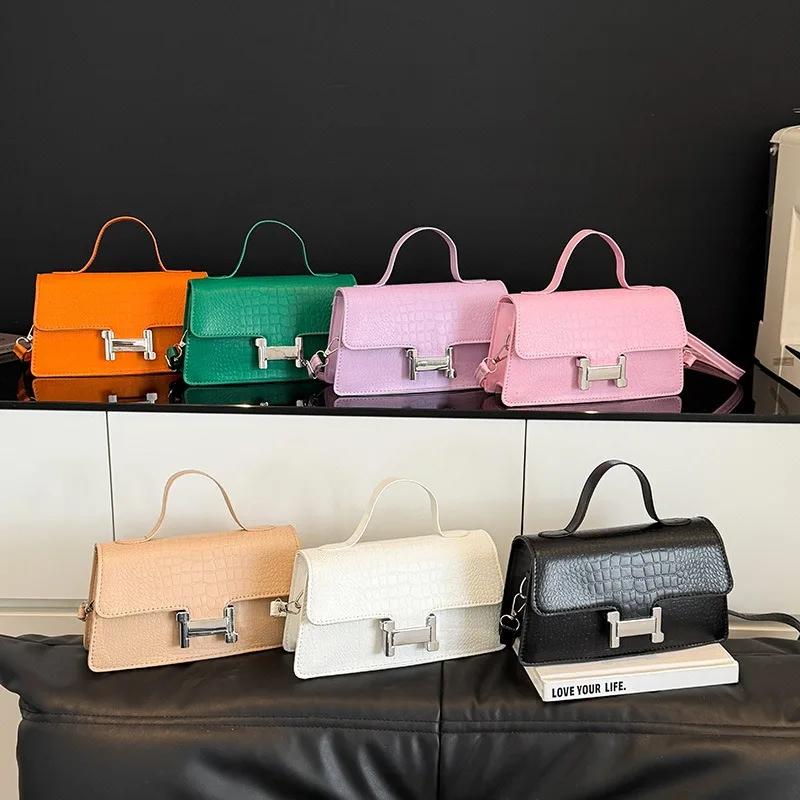 2025 New Versatile Women's Handbag, Simple and Fashionable Small Square Bag, French Casual Crossbody Bags