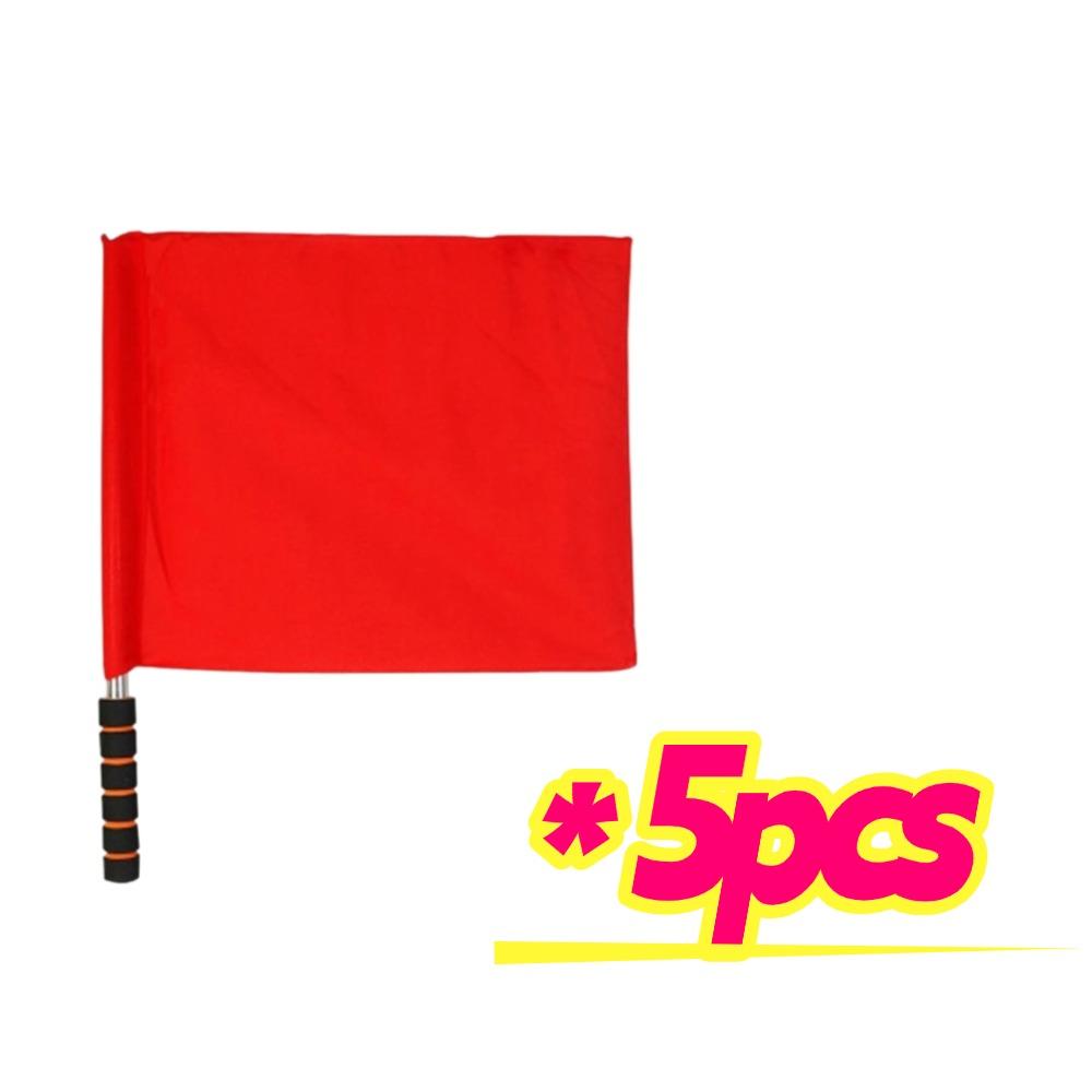 

5-20 шт. Флаг футбольного судьи Красно-белый Желтый Синий Зеленый Тренировочный флаг для футбола Командный флаг Сигнальный флаг соревнований Судейские принадлежности