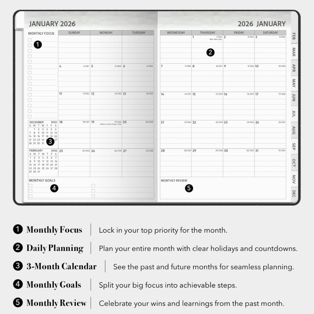 PU Leather Agenda Book A5 To Do List Notepad Portable Appointment Book  School Supplies