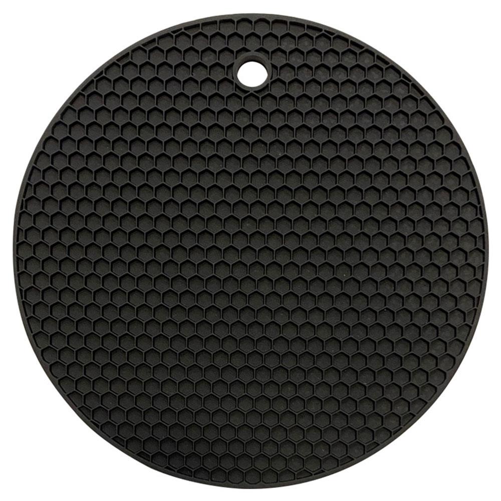 18cm Round Silicone Non-slip Heat Resistant Mat Coaster Cushion Placemat Pot Holder Kitchen Accessories