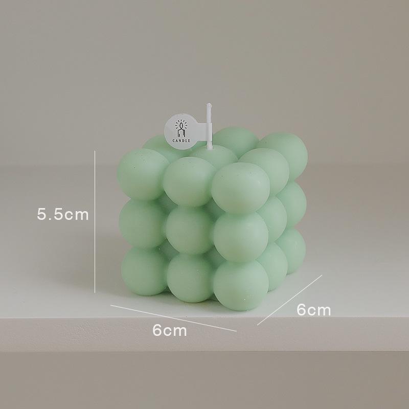 Handmade High-End Scented Cube Candle – Ideal for Atmosphere, Decor, Gifts, and Photography Props