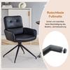 Dining Table Set: Round Tempered Glass Table with Light Luxury Style, Supported by a Black Base