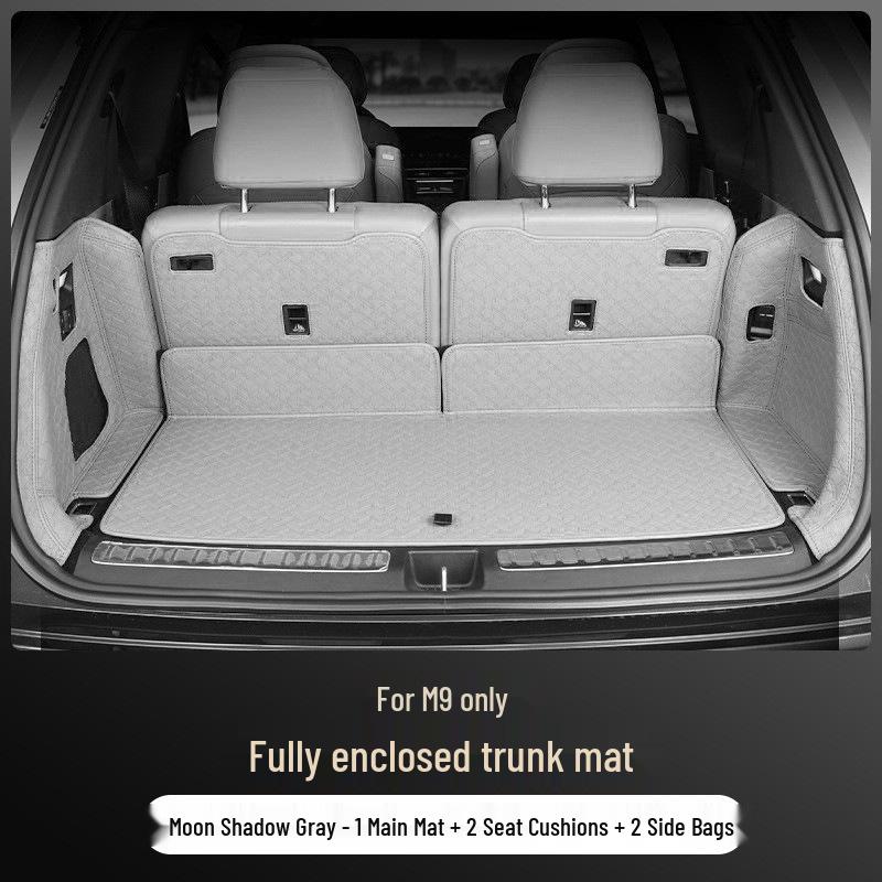 Full Coverage Nappa Leather Trunk and Backrest Mat for 2024/25 AITO M9 Five/Six-Seater