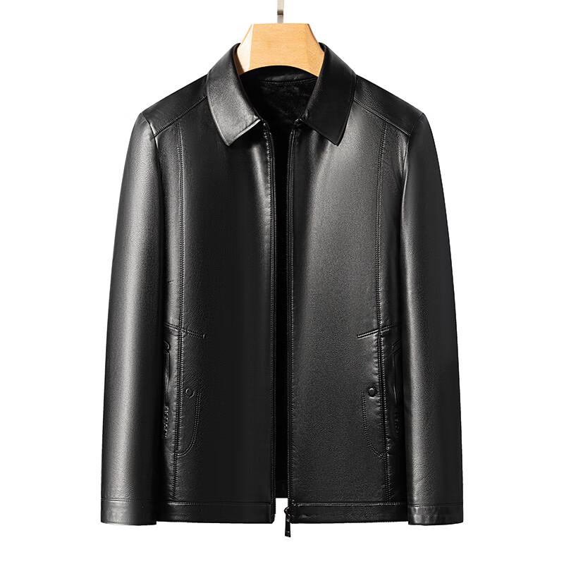 Men's Plush Lined Lapel Jacket