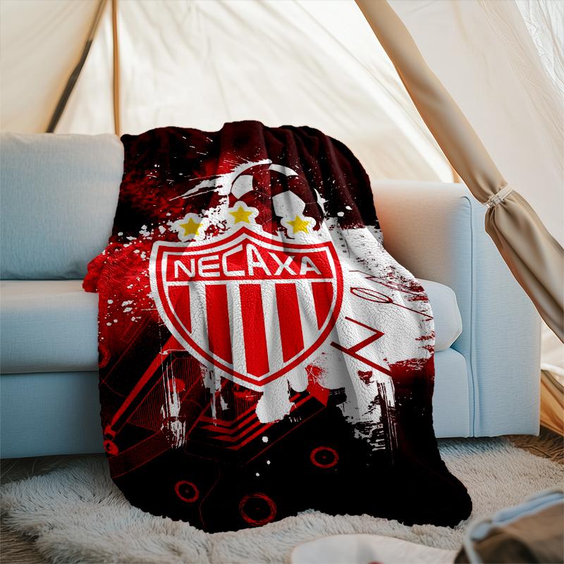 1PC Football Crest Heartbeat Printed Soft Flannel Blanket Throw for Adult Bedroom Living Room Sofa Camping Travel Fan gifts Christmas Gifts