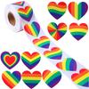 500Pcs/Roll Heart-shaped Labels Sticker Candy Gift Box Wedding Valentines Decals