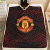1PC Manchester United F Patterned Flannel Blanket Suitable For All Seasons for Home Decor Warmth and Comfort Gifts Holiday Present