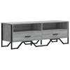 TV Stand Gray Sonoma 122 X 34 X 41 Cm Particleboard