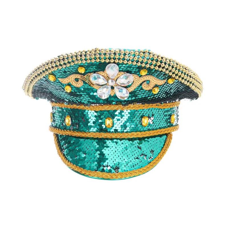 Cosplay Bar Thema Punk Niete Große Kappe Militärfans Großer Hut Nachtclub Performance Hut Partyhut Dekorationen