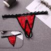 Gay Floral Lace Transparent G-String Sexy T-Pants Pseudo-Girl Men Sex Underwear Sissy Lingerie Erotic Male Bugle Pouch Underpant