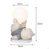 Cute Bear Statue USB Charging Night Lamp Table Ornament for Kids Adults
