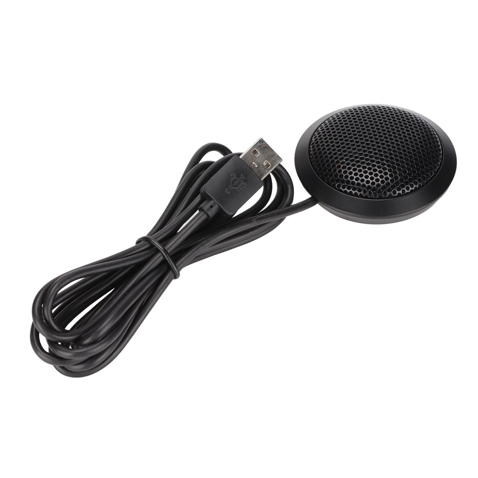 

USB-микрофон для конференций с шумоподавлением, всенаправленный, 360 градусов, портативный настольный компьютерный микрофон для