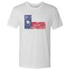 Texas Flagga Statlig Stolthet Hemstad Triblend Herr T-shirt - Heather White