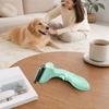 Pet Dematting Comb Dogs Undercoat Rake Deshedding Tool with Curved Stainless Steel Teeth
