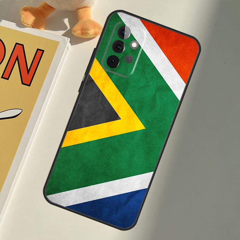 South Africa Flag For Samsung Galaxy A22 A52 A32 A54 A14 A16 A26 A36 A56 A55 A35 A05 A06 A15 A53 A33 A13 Case